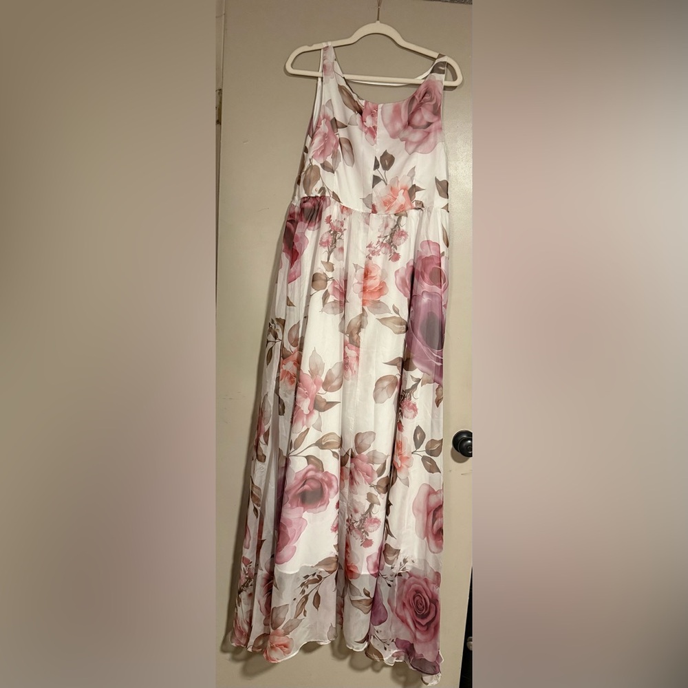 White Floral Dress